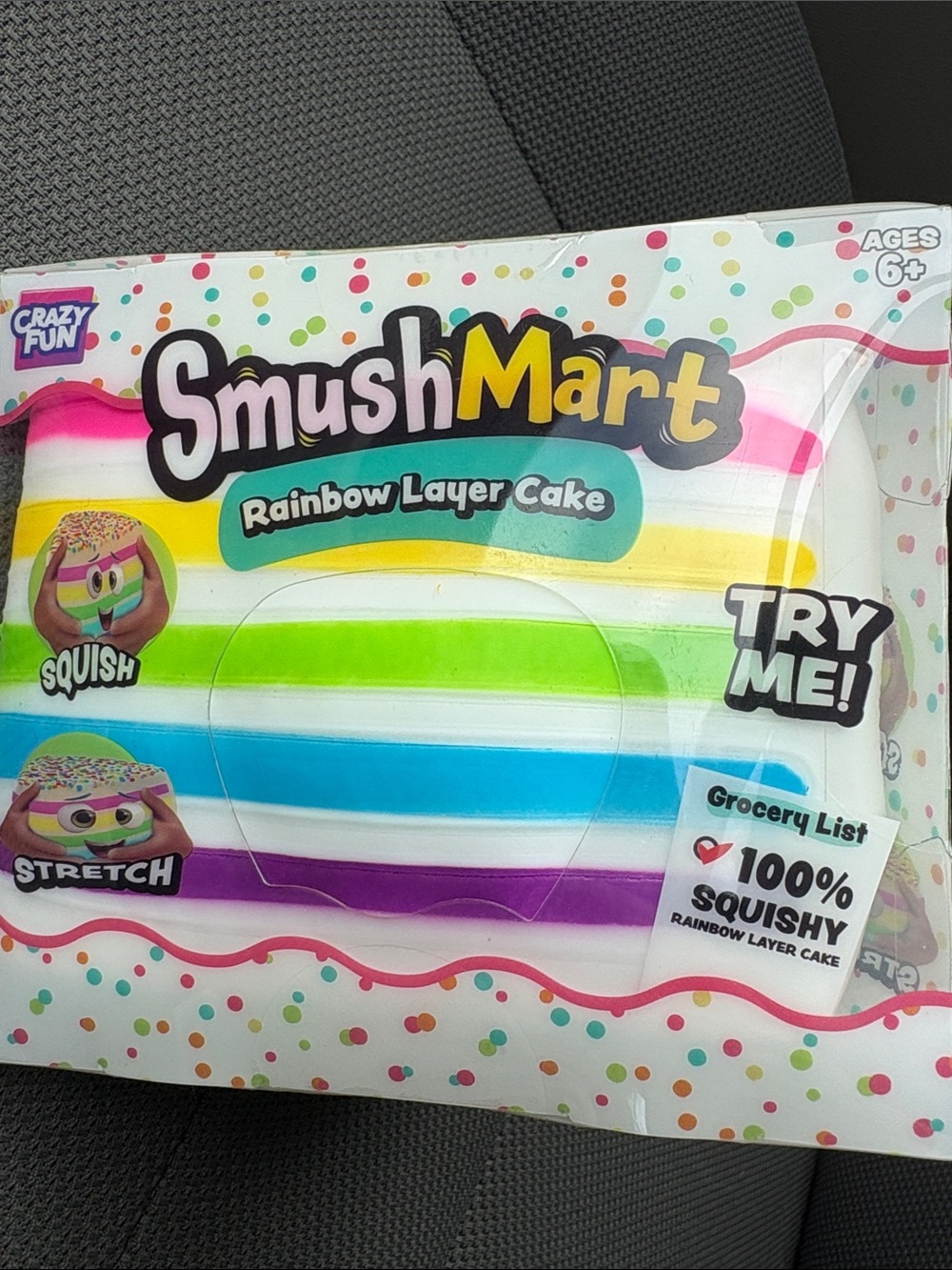🌈 SmushMart Rainbow Layer Cake Squishy 🍰 Crazy Fun RMS NIB Viral NIB